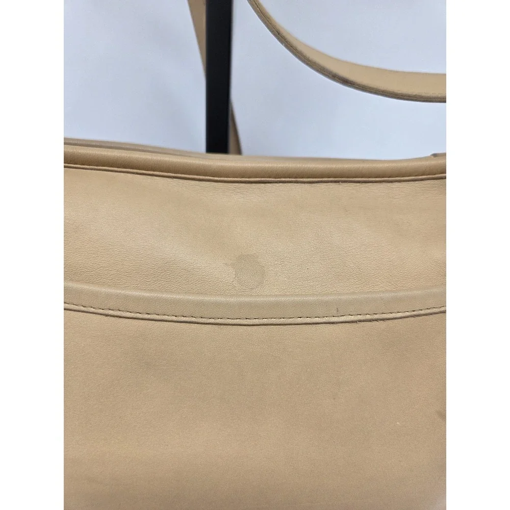 Coach 4143 Worth Bag Glove‑Tanned Leather Shoulder Bag Beige Vintage‎ Made USA